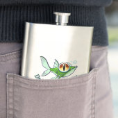 Jeff Willis ArtによるDRINK LIKE A FISH フラスク (インサイチュ)