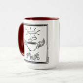 Jeff Willis ArtによるHOLY GROUNDS COFFEE マグカップ (正面左)