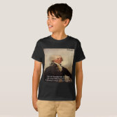 Jefferson "平和/友情" 引用句 tシャツ (正面フル)