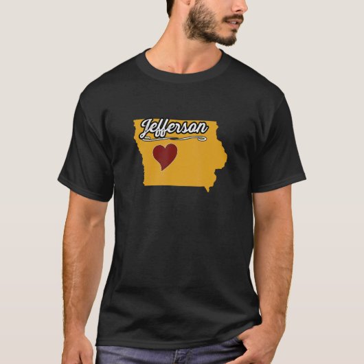 JEFFERSON IOWA IA USA Cute Souvenir Merch  US City Tシャツ (正面)
