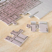 JEFFERSONVILLE、インディアナ: 地図 ジグソーパズル (側面)