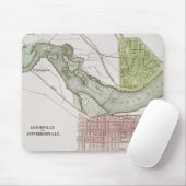 JEFFERSONVILLE、インディアナ: 地図 マウスパッド (マウス)
