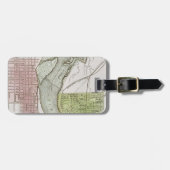 JEFFERSONVILLE、インディアナ: 地図 ラゲッジタグ (正面横)