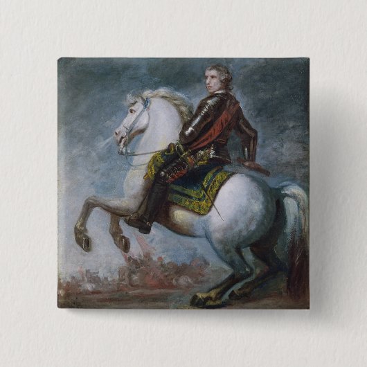 Jeffreyアムハースト(1717-97年の) c.1768 (canvaの油 缶バッジ (正面)