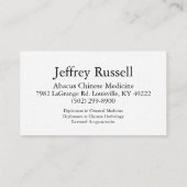 Jeffreyラッセル 名刺 (裏面)