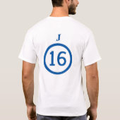jeffsoccer 16 tシャツ (裏面)