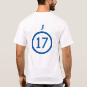 jeffsoccer 17 tシャツ (裏面)