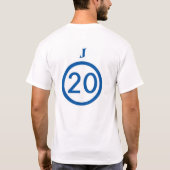 jeffsoccer 20 tシャツ (裏面)