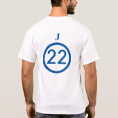jeffsoccer 22 tシャツ (裏面)