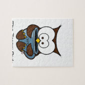 Jeffy到着遅延が発生するフクロウの青のマグ ジグソーパズル (横)