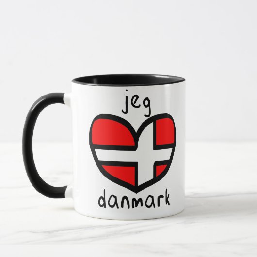 Jeg Elsker Danmark マグカップ (左)