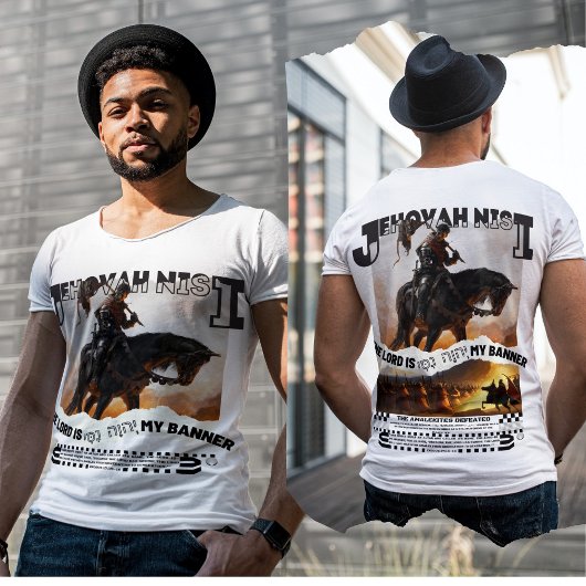 Jehovah Nisi：神は私の旗である – クリスチャンモダンス Tシャツ