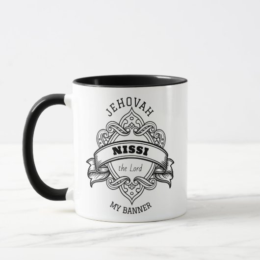 Jehovah Nissi Ornate Mug マグカップ (左)