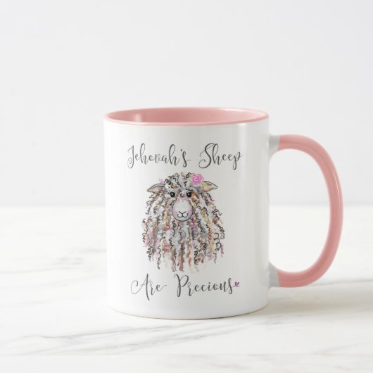 “Jehovah's Sheep are Precious” Mug マグカップ (右)