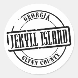 Jekyllの島のタイトル ラウンドシール