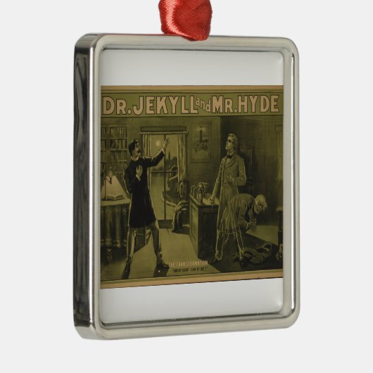 Jekyll先生およびハイド氏の演劇ポスター1880年 メタルオーナメント (右)