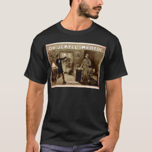 Jekyll先生およびハイドVintage Illustration氏の1880年代 Tシャツ