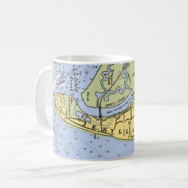 Jekyll Island Georgia Coast Map Mug コーヒーマグカップ