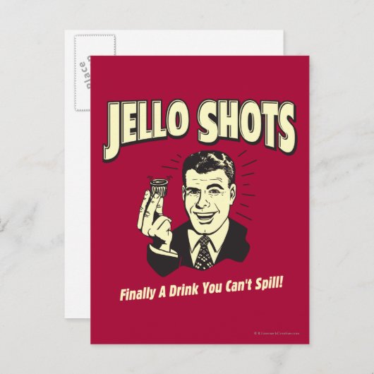 Jelloの打撃: あなたがこぼすことができない飲み物 ポストカード (正面/裏面)