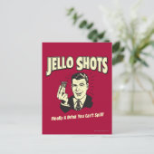 Jelloの打撃: あなたがこぼすことができない飲み物 ポストカード (スタンド正面)