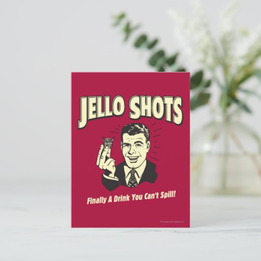 Jelloの打撃: あなたがこぼすことができない飲み物 ポストカード (スタンド正面)