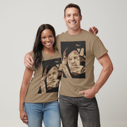 Jelly Roll Hand Drawn Portrait retro Tシャツ (ユニセックス)