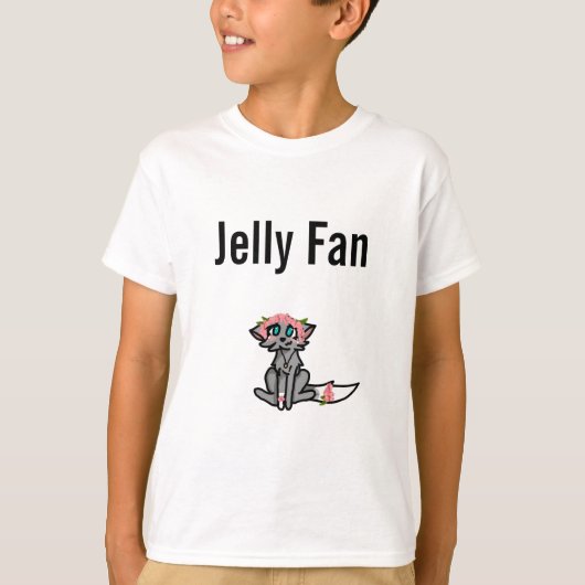 JellyBird子供Tシャツ白ゼリーファン Tシャツ (正面)