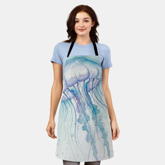 Jellyfish エプロン (着用した状態)