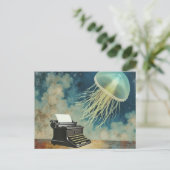 Jellyfish and a Typewriter ポストカード (スタンド正面)