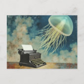Jellyfish and a Typewriter ポストカード (正面)