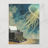Jellyfish and a Typewriter ポストカード (正面)