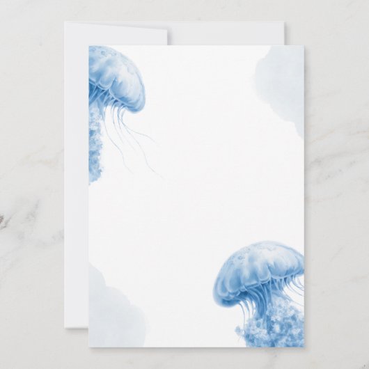 Jellyfish Birthday Invitation 招待状 (裏面)