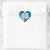 Jellyfish Boy Anime Coffee Art ハートシール (バッグ)