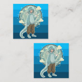 Jellyfish Boy Anime Coffee Art ロイヤリティカード (正面/裏面)