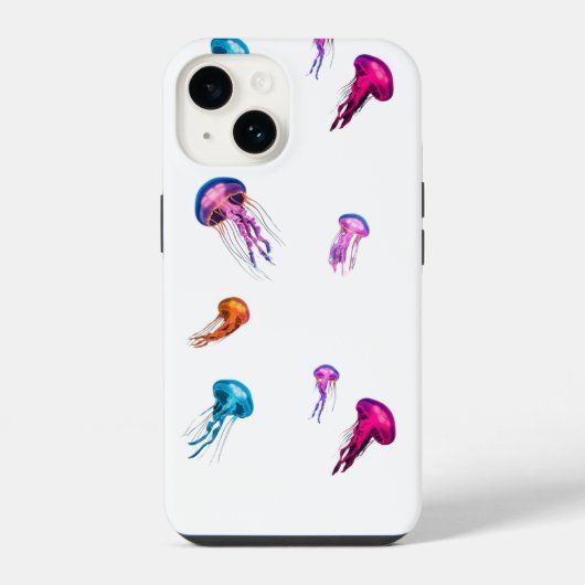 jellyfish cover phone iPhoneケース (裏面)