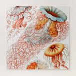 Jellyfish, Discomedusae by Ernst Haeckel ジグソーパズル<br><div class="desc">Jellyfish,  Discomedusae Scheibenquallen by Ernst Haeckel Jigsaw Puzzle.</div>