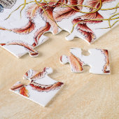 Jellyfish (Scheibenquallen) by Ernst Haeckel ジグソーパズル (側面)