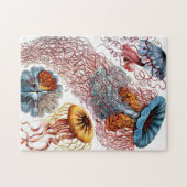 Jellyfish (Scheibenquallen) by Ernst Haeckel ジグソーパズル (横)