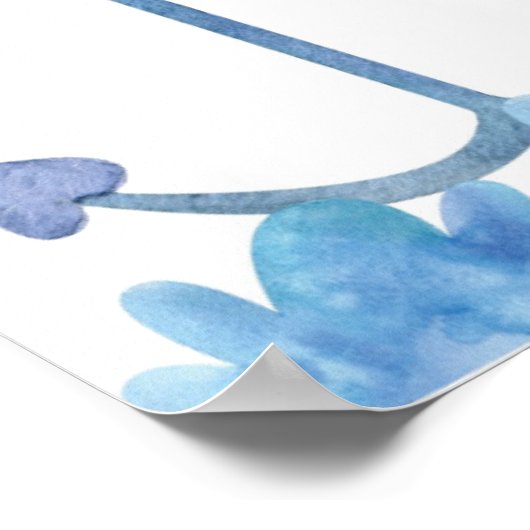 Jellyfish Serenity Customizable ポスター (角)