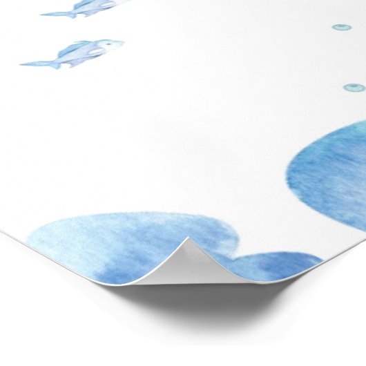 Jellyfish Serenity Customizable ポスター (角)