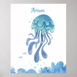 Jellyfish Serenity Customizable ポスター
