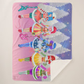 Jem and the Holograms Christmas Sherpa blanket シェルパブランケット (正面)