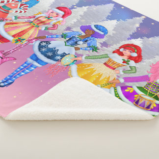 Jem and the Holograms Christmas Sherpa blanket シェルパブランケット