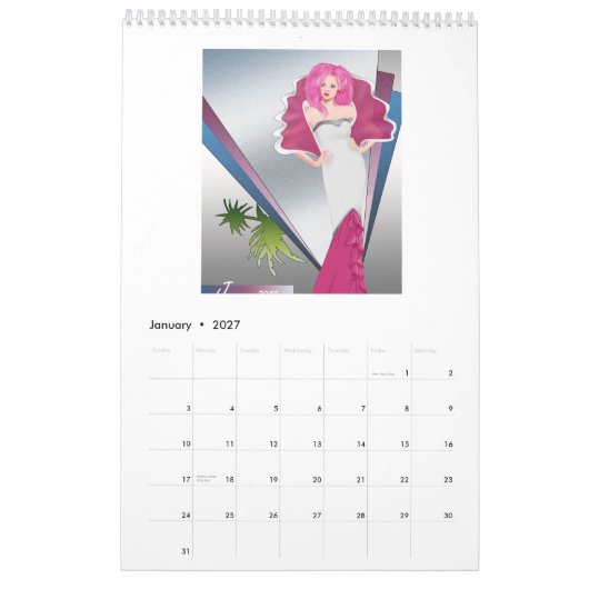 JemCon 2010のファッションのカレンダー カレンダー (1月 2027)