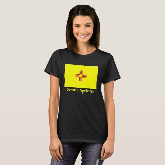 Jemez Springs New Mexico USA Flag Souvenir Tシャツ (正面フル)