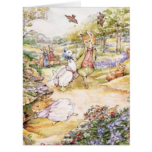 Jemima Puddle Duck氏と散歩キツネ (正面)