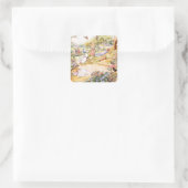 Jemima Puddle Duck氏と散歩キツネ スクエアシール (バッグ)