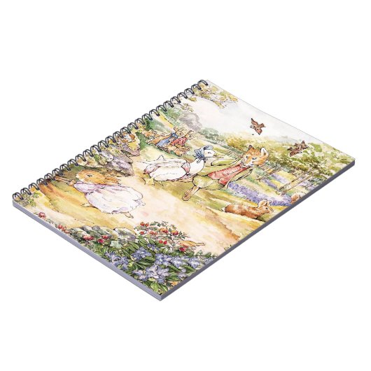 Jemima Puddle Duck氏と散歩キツネ ノートブック (左側)