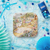 Jemima Puddle Duck氏と散歩キツネ ペーパープレート (パーティー)