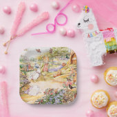 Jemima Puddle Duck氏と散歩キツネ ペーパープレート (パーティー)